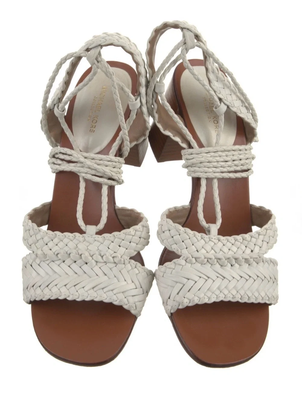 Michael Kors Braided Lace-Up Heels – Size 36